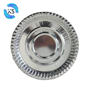Silver paper plate